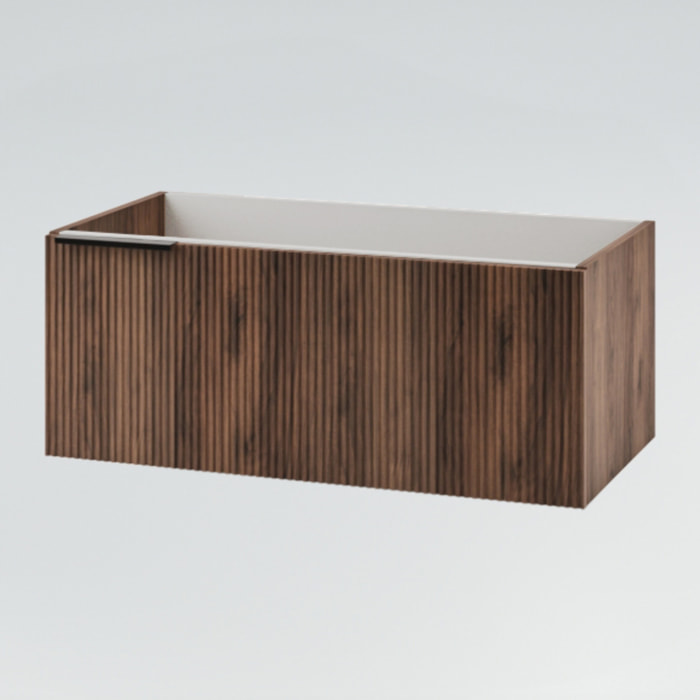 MOBILE DA BAGNO CANNES 90 NOCE NORDICO SCURO - 6 PEZZI