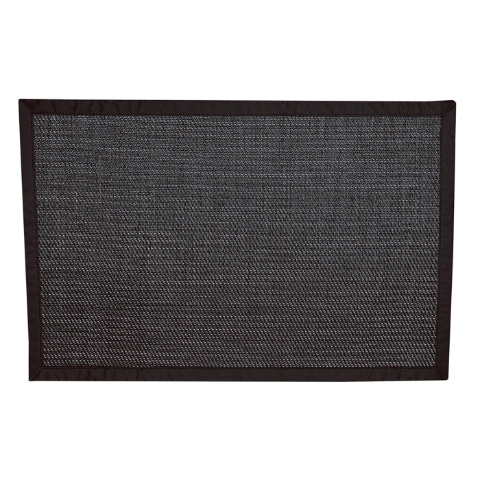 Alfombra de vinilo tejido ELEGANT negro con ribete