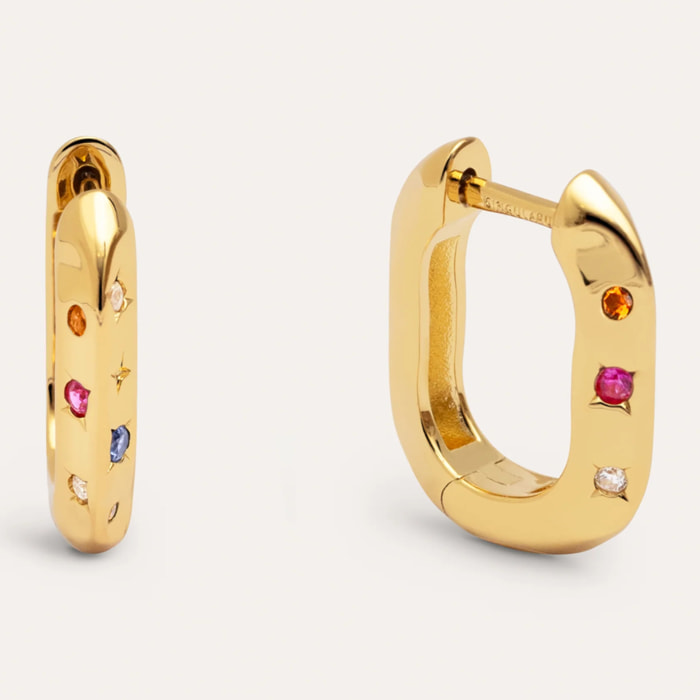 Pendientes Aro Starla Baño Oro