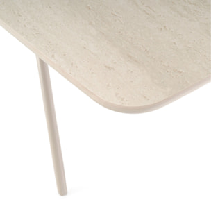 Tavolo SAINT FLORENT in ceramica finitura travertino 180x90x76 cm
