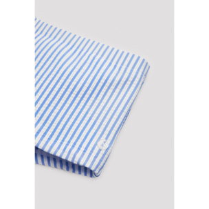 Costume da bagno boxer da neonato testurizzato a righe blu