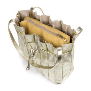 Albiolo borsa a spalla da donna. Vera pelle scamosciata laccata.