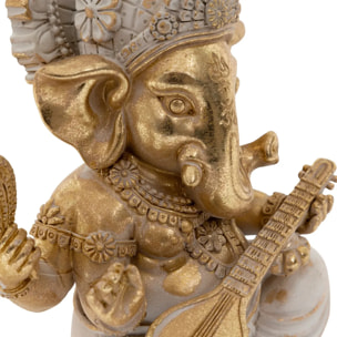 Statue Ganesh déco Shanti H.13cm résine assorti