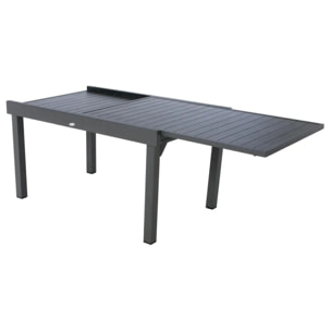 Table de jardin extensible "Piazza" graphite 10 places en aluminium traité époxy
