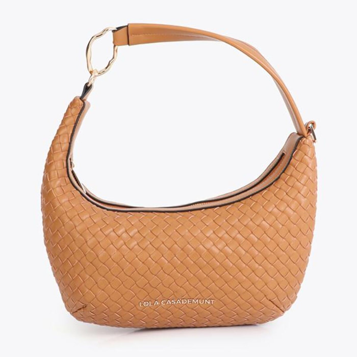 Borsa intrecciata a mezzaluna