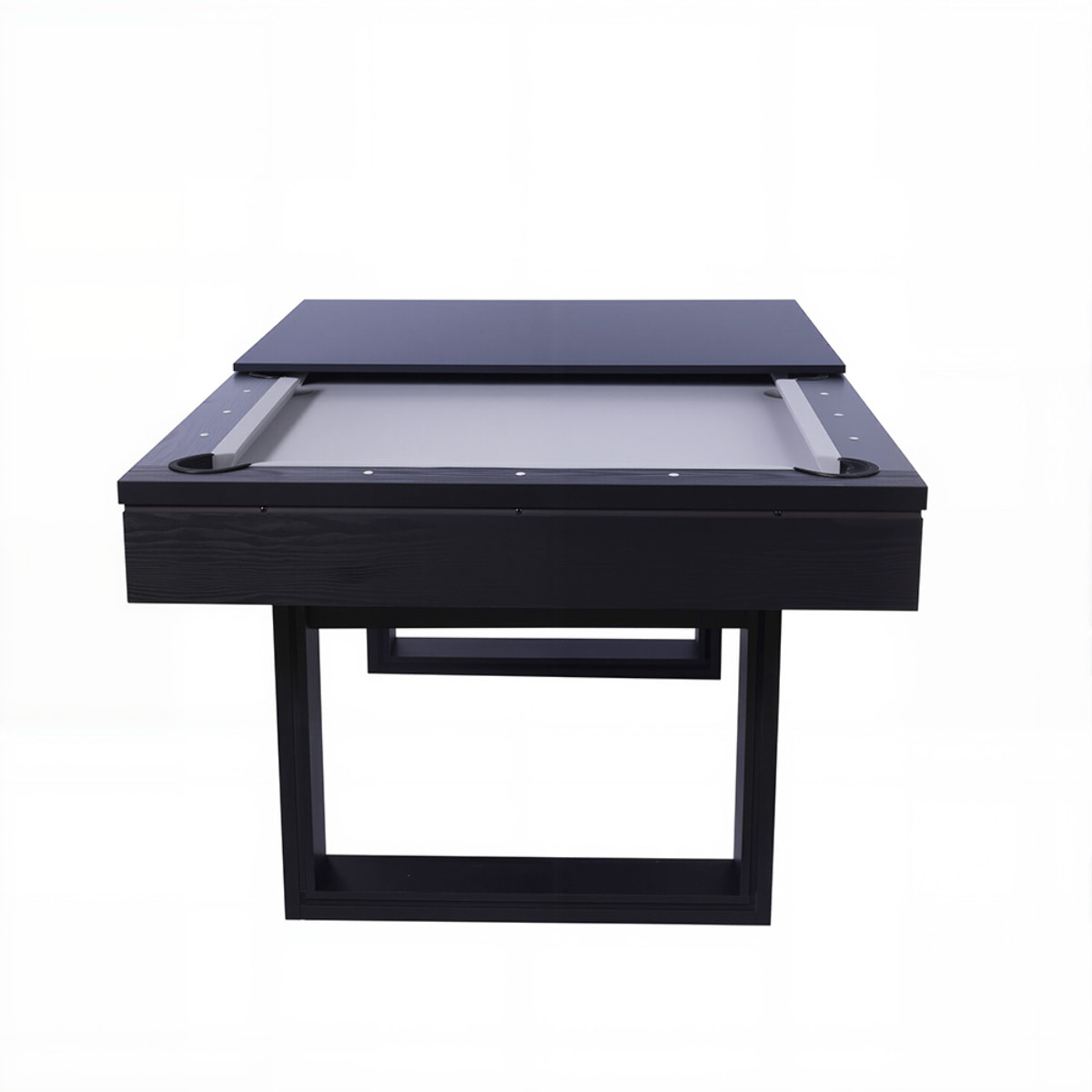 Table multi-jeux 3 en 1 billard et ping-pong en bois noir ARIES
