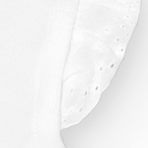 Body bebé tirantes puntilla algodón