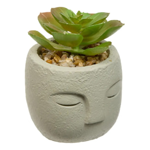 Plante artificielle Teri 9 cm avec Pot visage