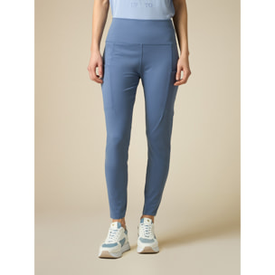 Oltre - Leggings in tessuto tecnico - Blu