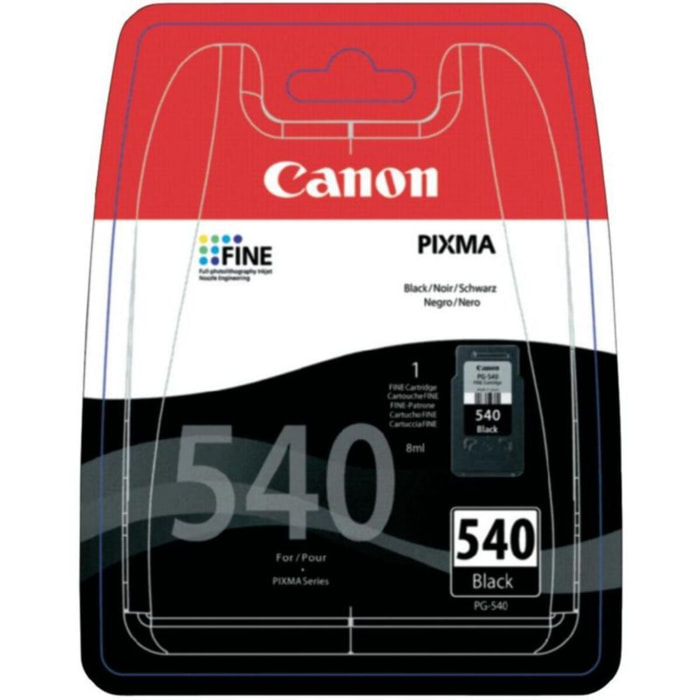 Cartouche d'encre CANON Originale PG-540 Noire Standard - 5225B001