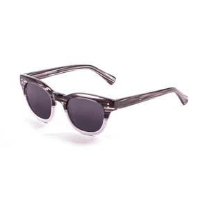 Gafas de sol LENOIR CROISETTE - Demi negro con detalle blanco / Ahumada