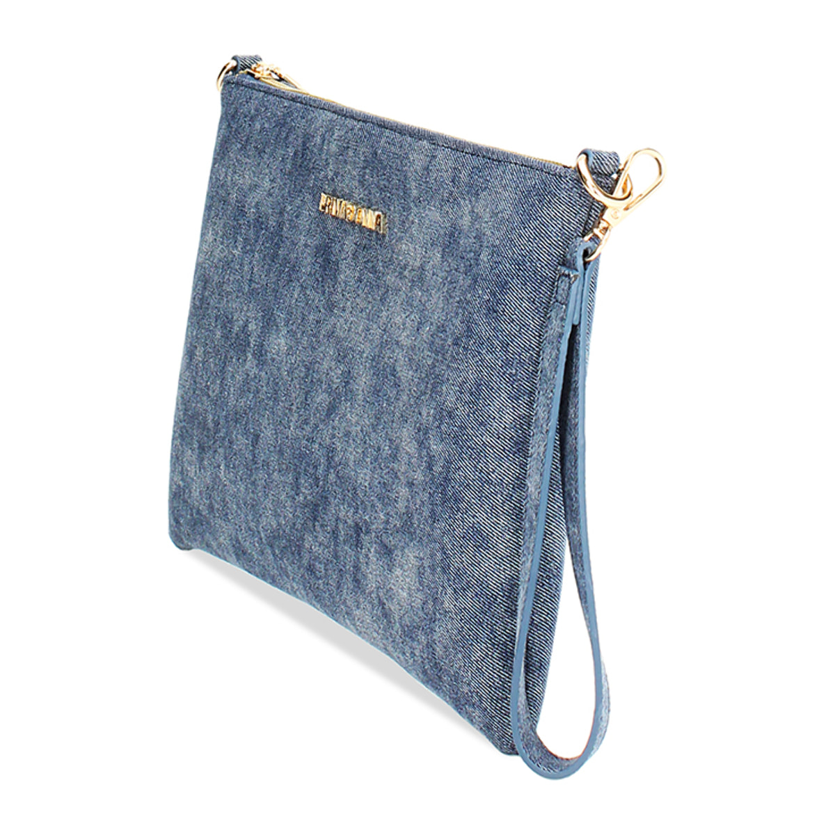 Pochette donna jeans in tessuto