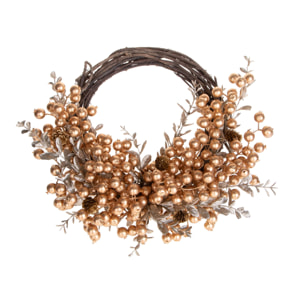 Corona bacche e foglie - Pezzi 1 - ORO - Bianchi Dino SpA
