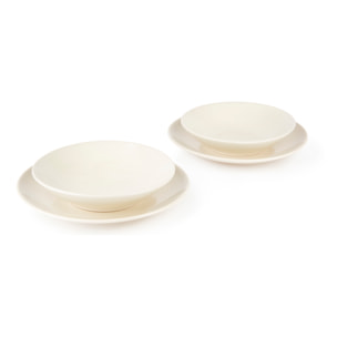 Servizio piatti 18 pezzi Excelsa – New Cream, Ceramica Giallo