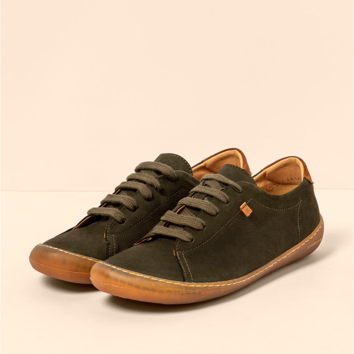 Zapatos N5770 NOBUCK LAVADO KAKI/PAWIKAN color Kaki