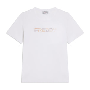 T-shirt Manica Corta con Logo FREDDY Olografico