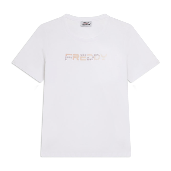 T-shirt Manica Corta con Logo FREDDY Olografico