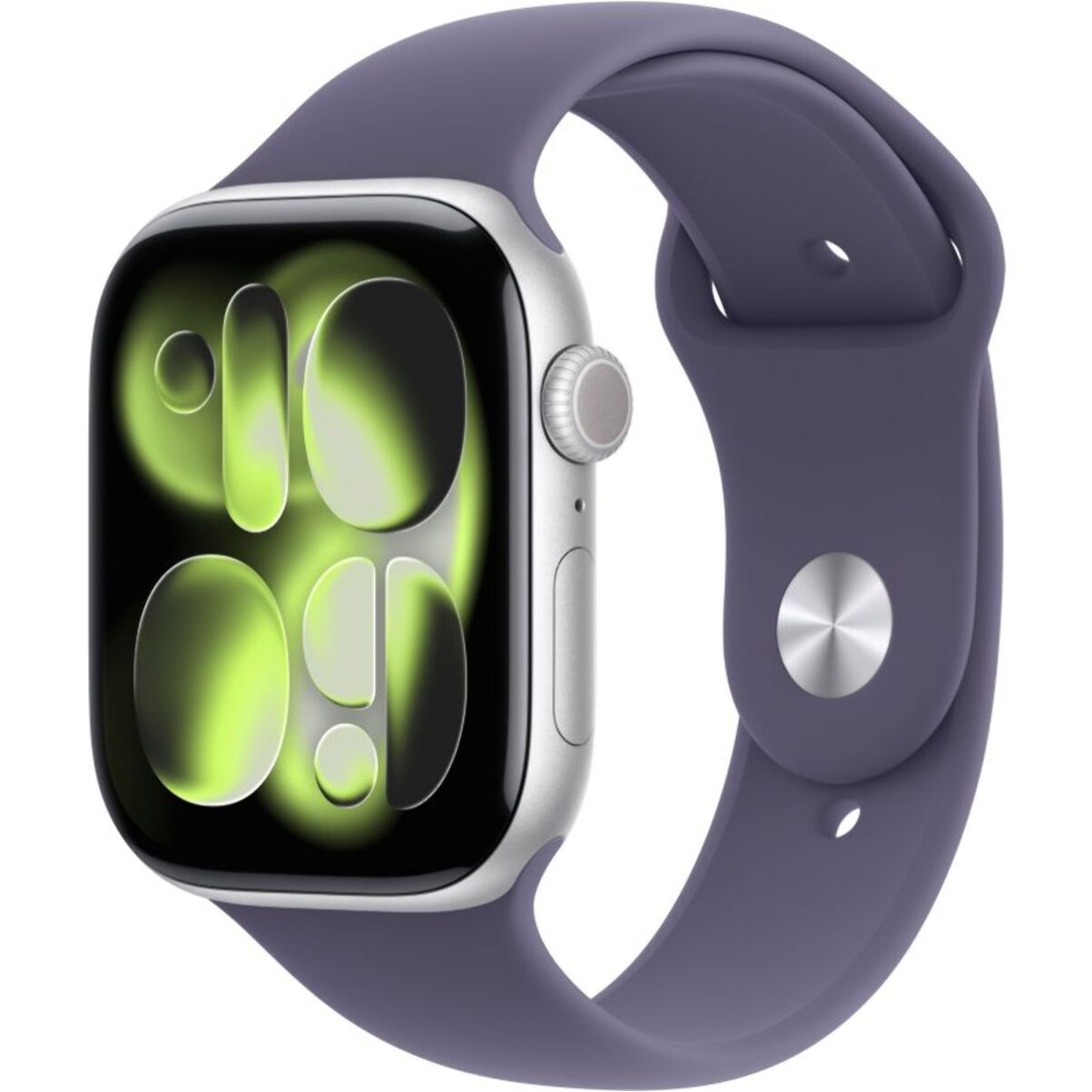 Montre connectée APPLE WATCH 46mm Alu Arg / Violet Serie 11 M/L Cellu