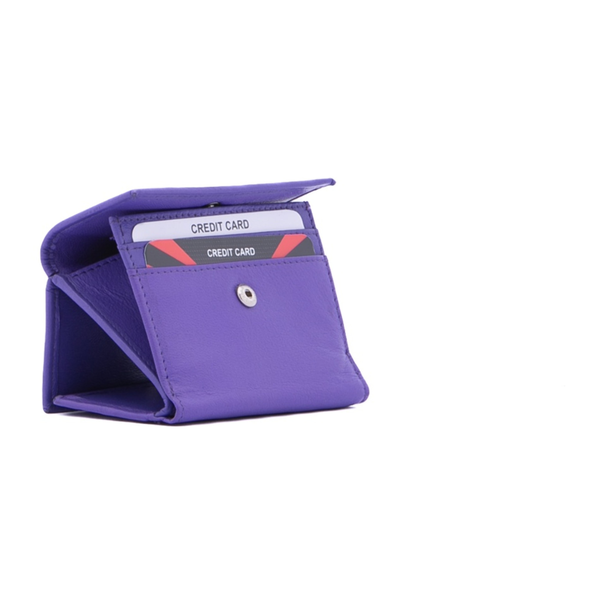 Portafoglio donna - Modello False - Ecopelle e poliestere - 10.0 x 7.5 x 2.0 cm