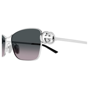 Gafas de Sol Gucci GG2045S-002 de Metal Mujer 58 mm