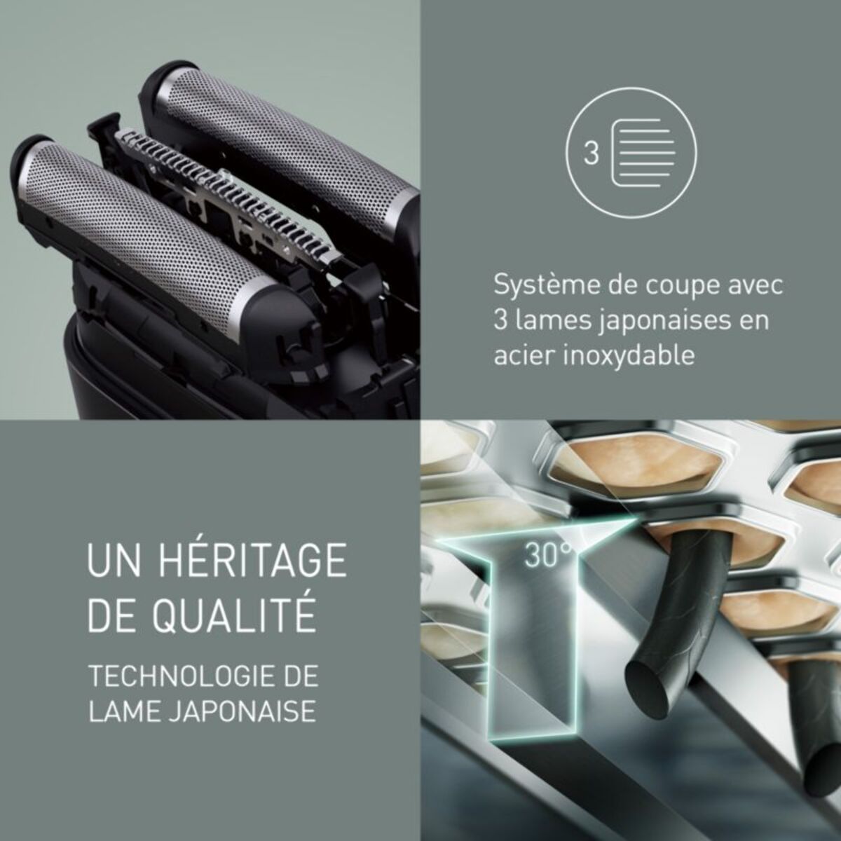 Rasoir électrique PANASONIC ES-CM3BKS503 3 lames