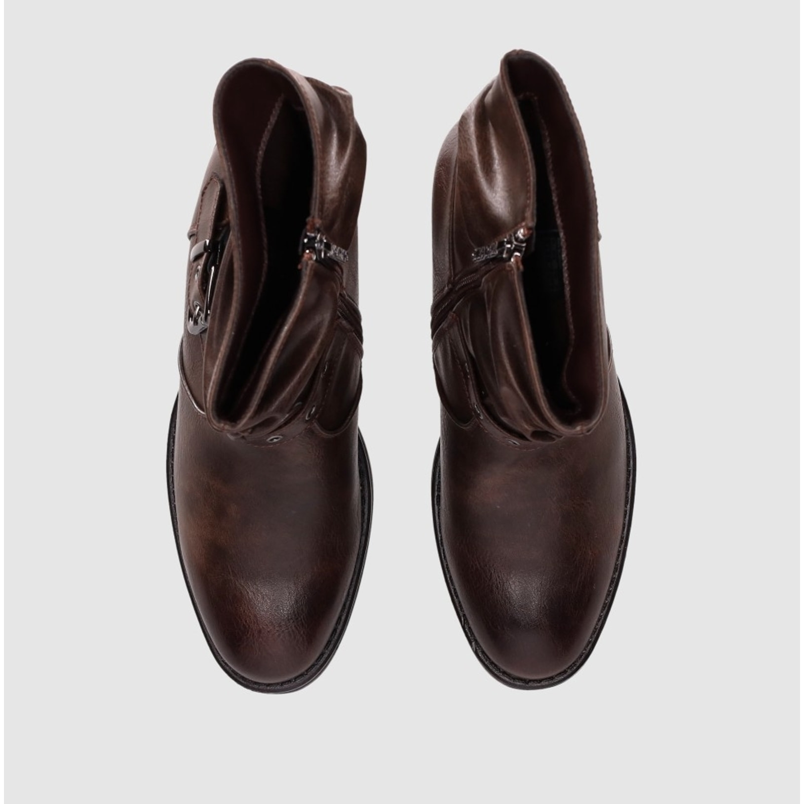 Botines - Marron - Tacón: 7 cm