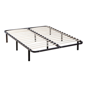 Sommier Cadre a Lattes en Kit | Structure Metallique Noire