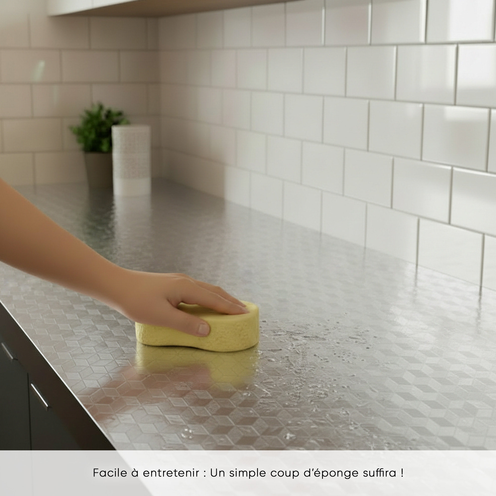 Rouleau adhésif aluminium au mètre - revêtement mural meuble de protection auto-adhésif étanche