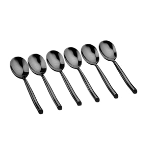 Coffret 6 petites cuillères KNUT - Black