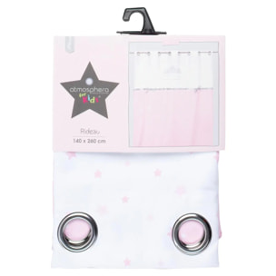 Rideau enfant "Princesse ruban" rose 140x260cm