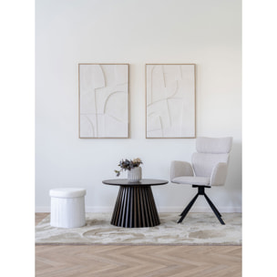 Quadro decorativo 3D Madeline No.1 in bianco 60x90 cm