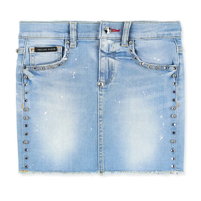PHILIPP PLEIN Denim Skirt