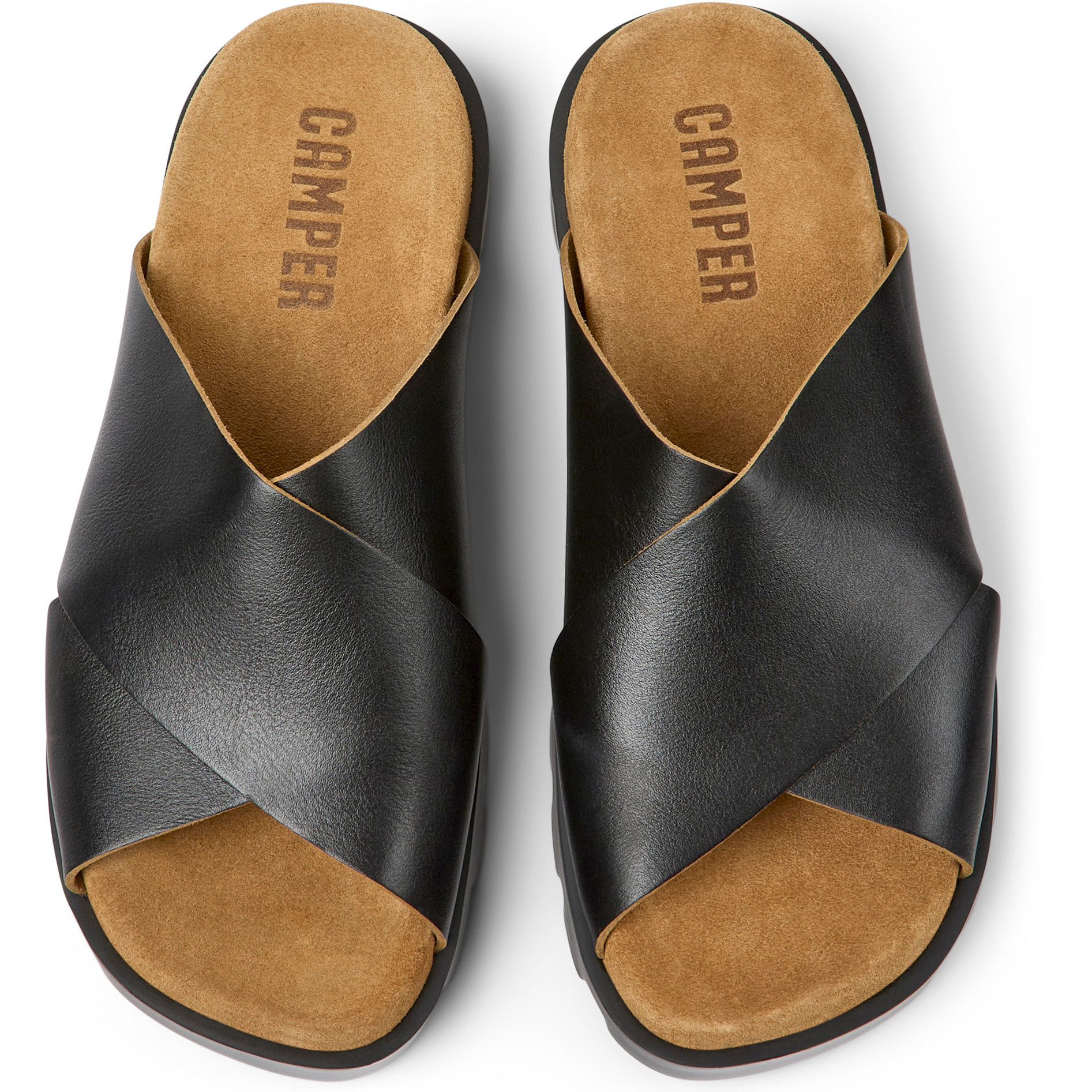 Sandali - CAMPER Brutus - Nero - Pelle liscia