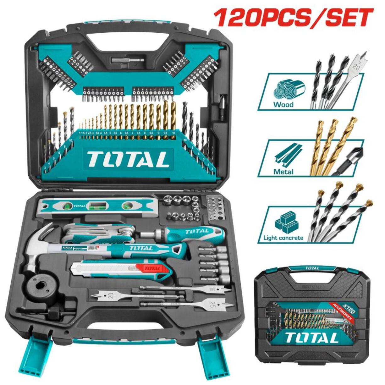 Kit 120 Punte Trapano e Accessori