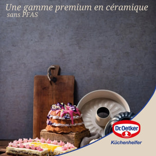 Moule à gâteau céramique et plat four 28 x 18 cm Dr Oetker Back Trend