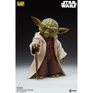 Star Wars The Clone Wars Action Figura 1/6 Yoda 14 Cm Sideshow Collectibles