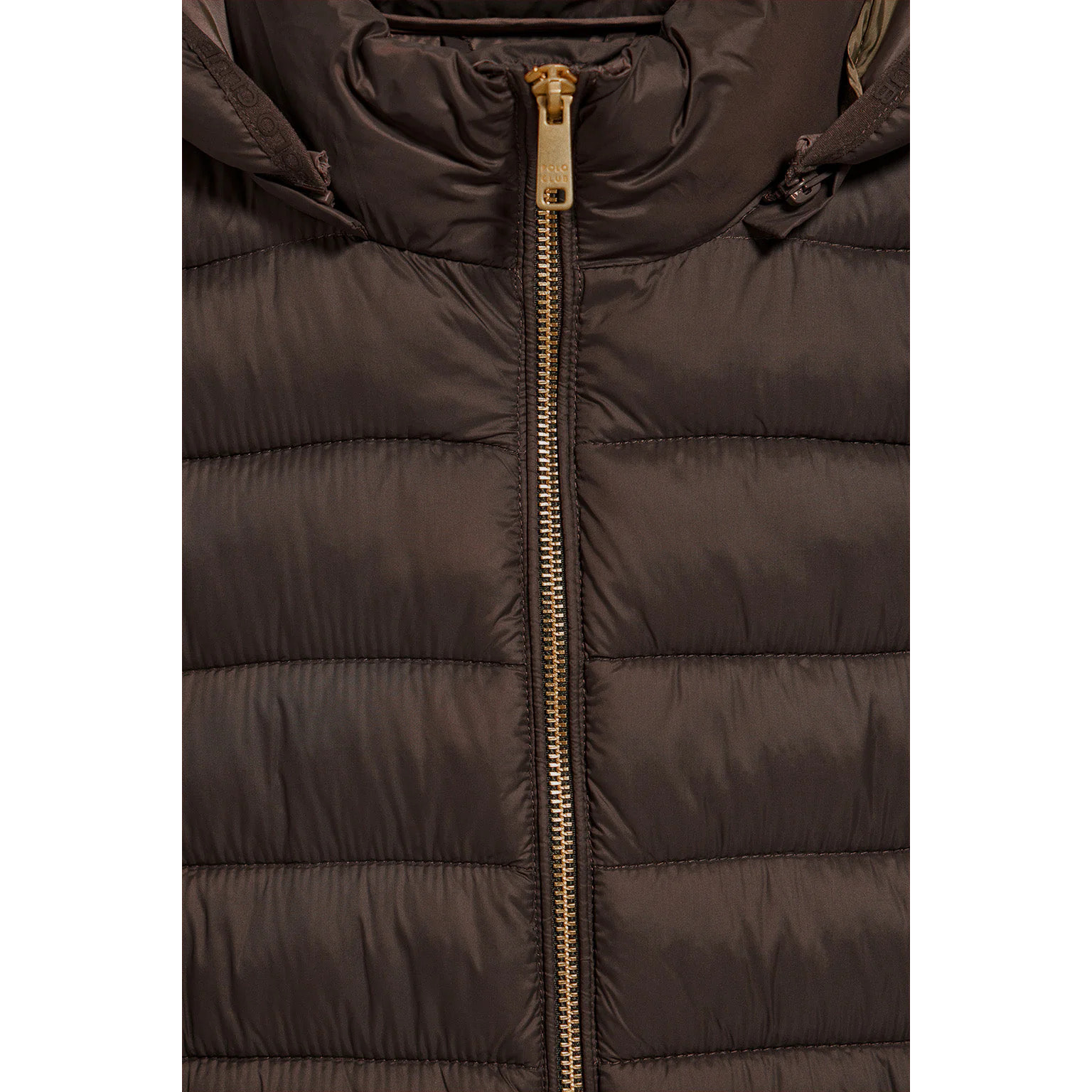 Giacca ultralight Corey marrone con cappuccio rimovibile e ricamo PC