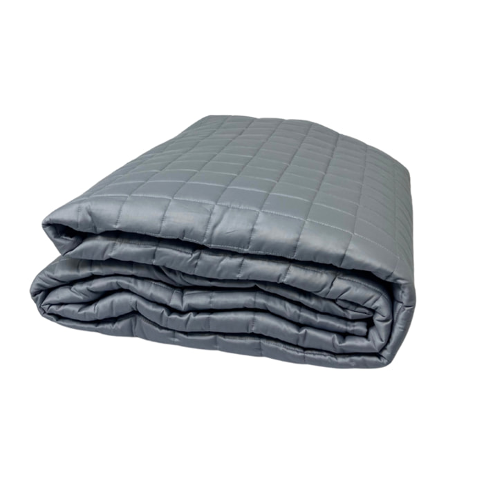 Trapuntino Estivo Leggero 100gr Ideale Primavera/Estate In 100% Raso Cotone Tinta Unita Silver SV