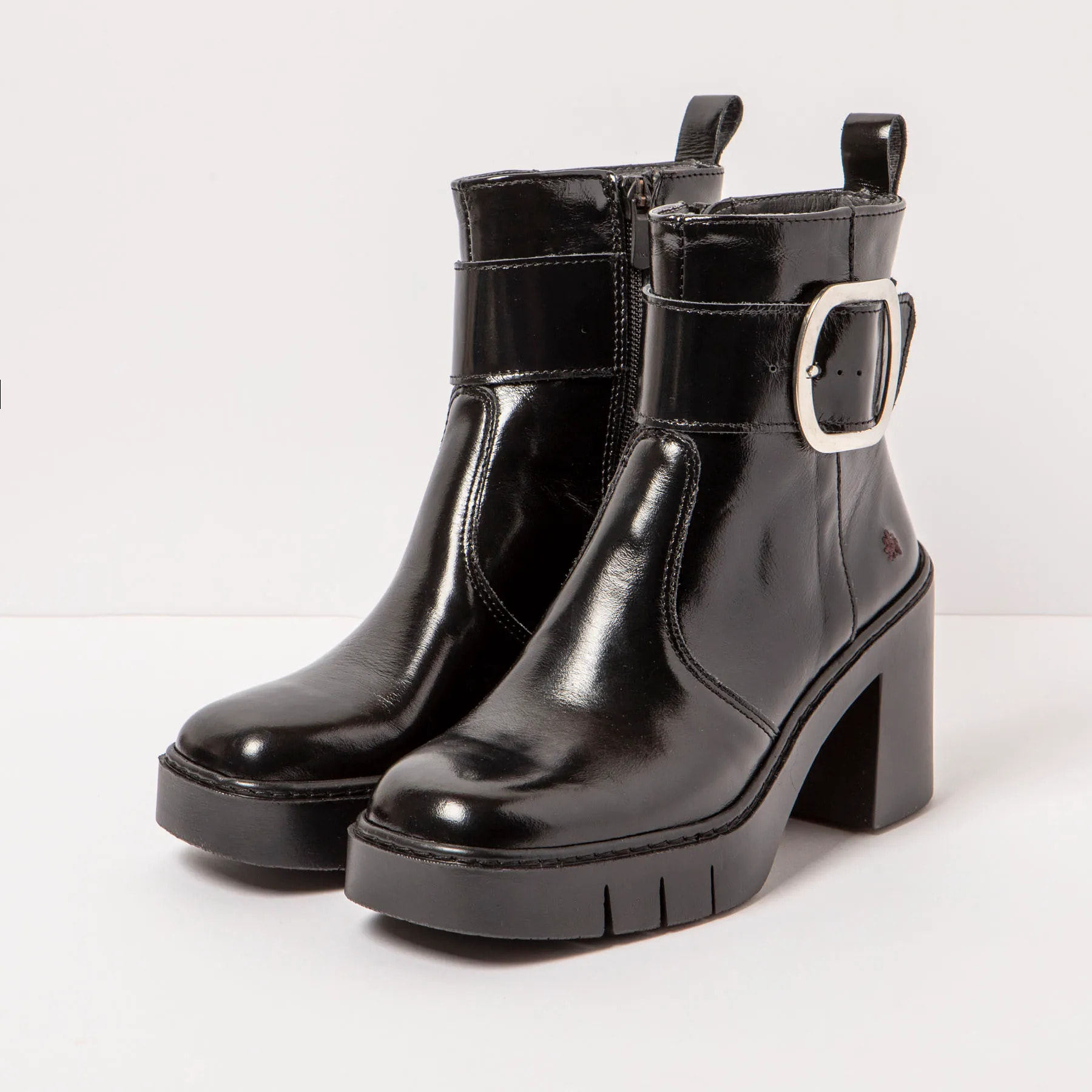 Botines con tacón 1979 NAPPA SHINNY BLACK/BERNA color Black