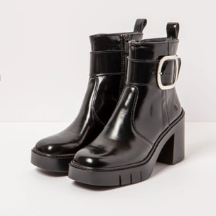 Botines con tacón 1979 NAPPA SHINNY BLACK/BERNA color Black