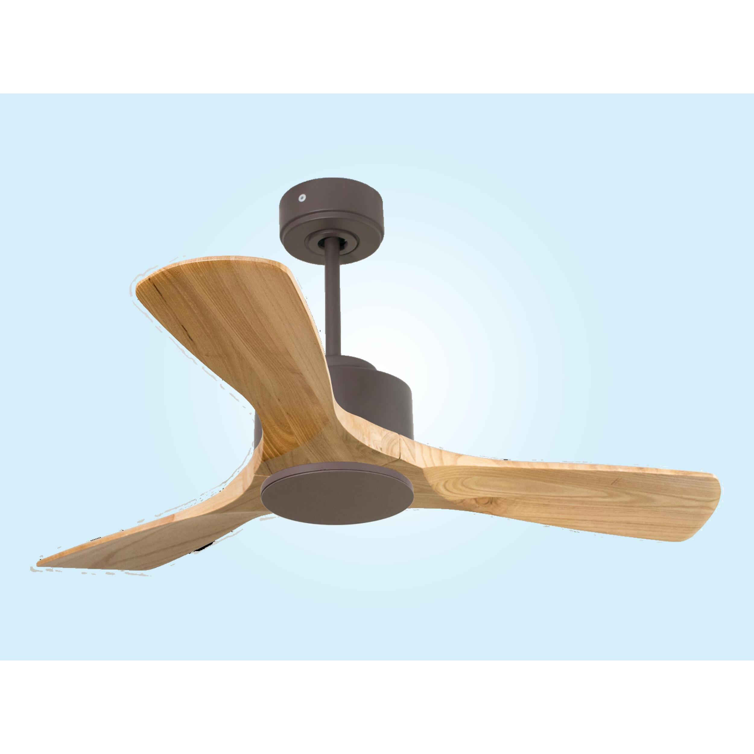 Ventilateur de plafond ø106 cm avec Wifi Réversible Hypersilence 40   W Chocolat