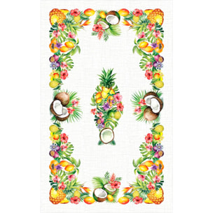 Tovaglia floreale lavabile 100% cotone TROPICAL