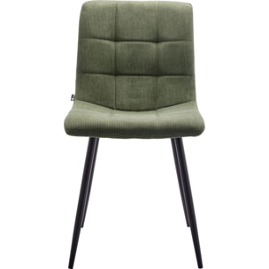Lot de 2 chaises en velours côtelé - IGGY