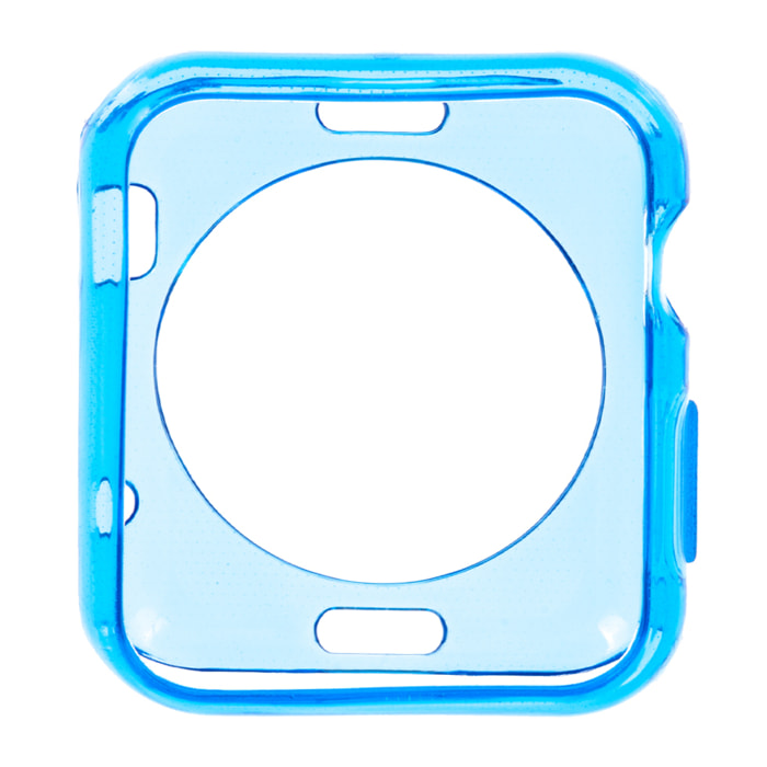 DAM APPLE WATCH CASSA IN SILICONE 42 MM 4x1x4 Cm. Colore blu