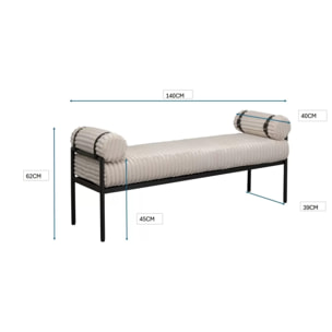 Banc Tilly crème Kare Design