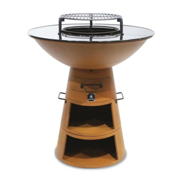 Brasero Ø80cm avec accessoires et housse de protection