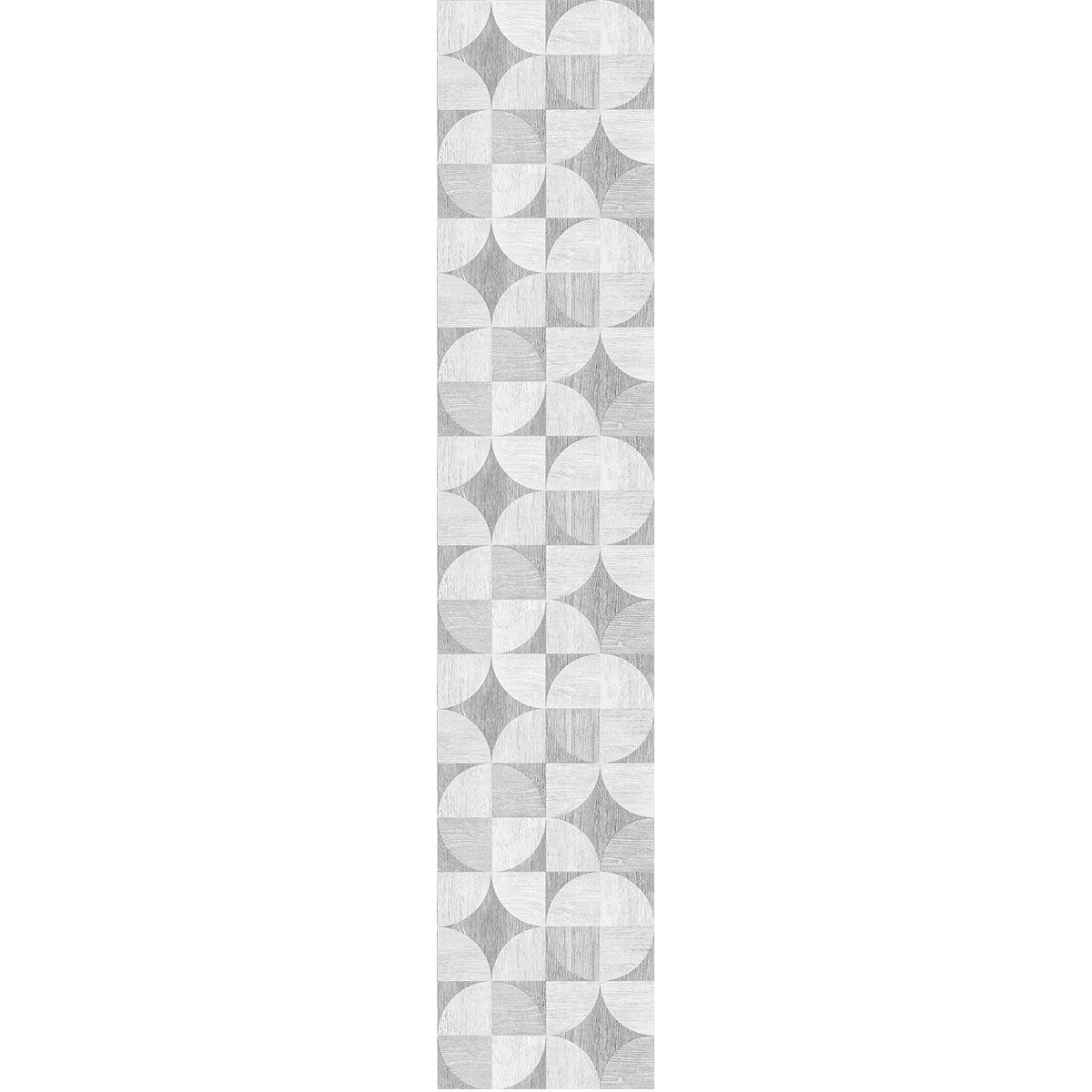 Papier peint intissé pré-encollé - MOSAÏQUE EFFET BOIS GRIS - 1 rouleau