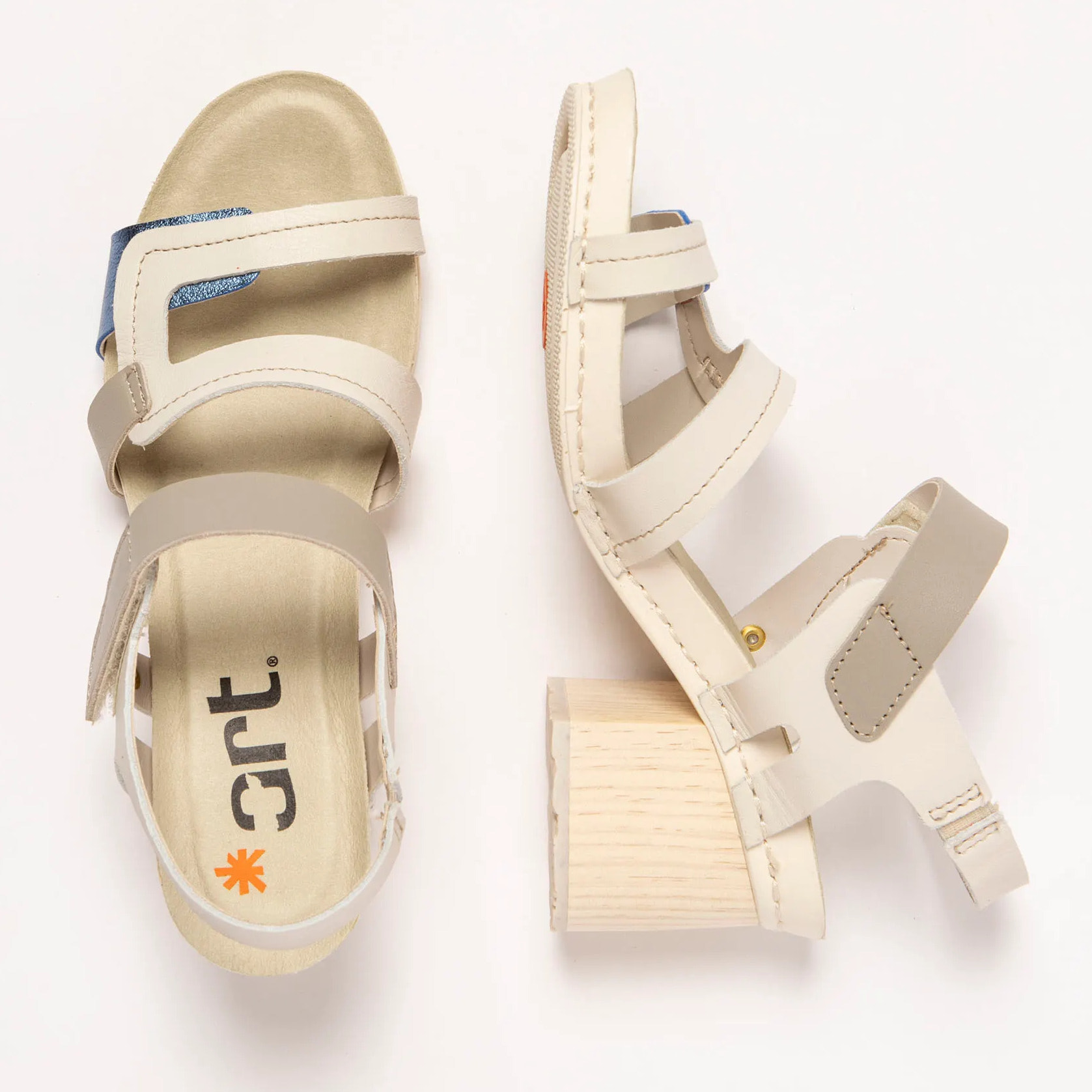 Sandalias con tacón 1875 NAPPA MULTI CREAM/ I WISH color Multi cream