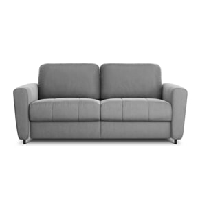 Canapé convertible "Audra" 3 places en velours gris