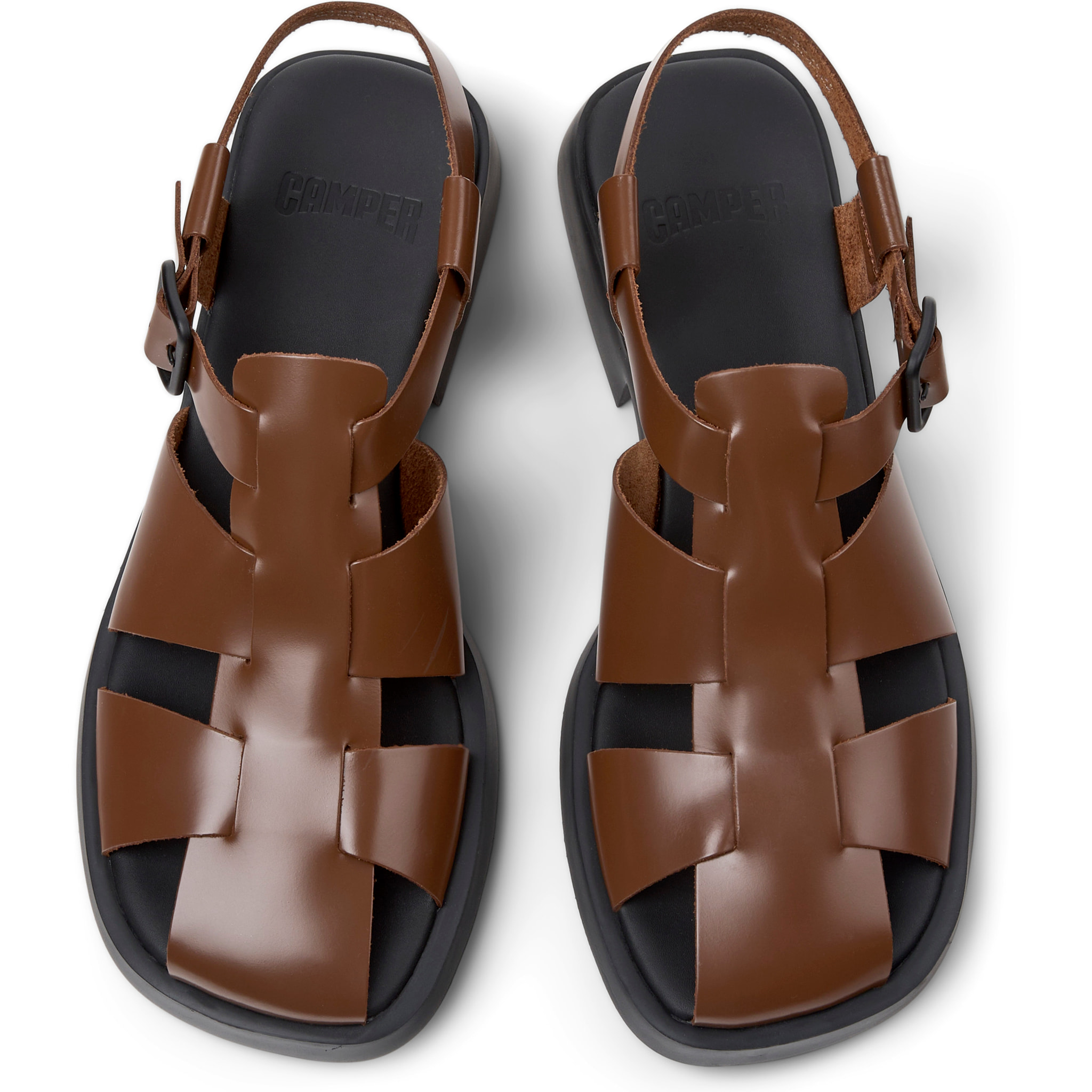 Sandalias - CAMPER Dana - Marron - Cuero liso